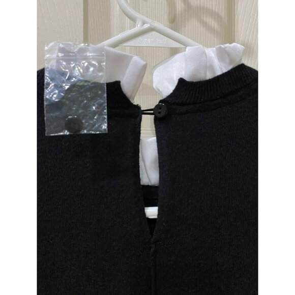 Vici Black Knit Ruffle Trim Sweater Extra Small - Picture 8 of 9